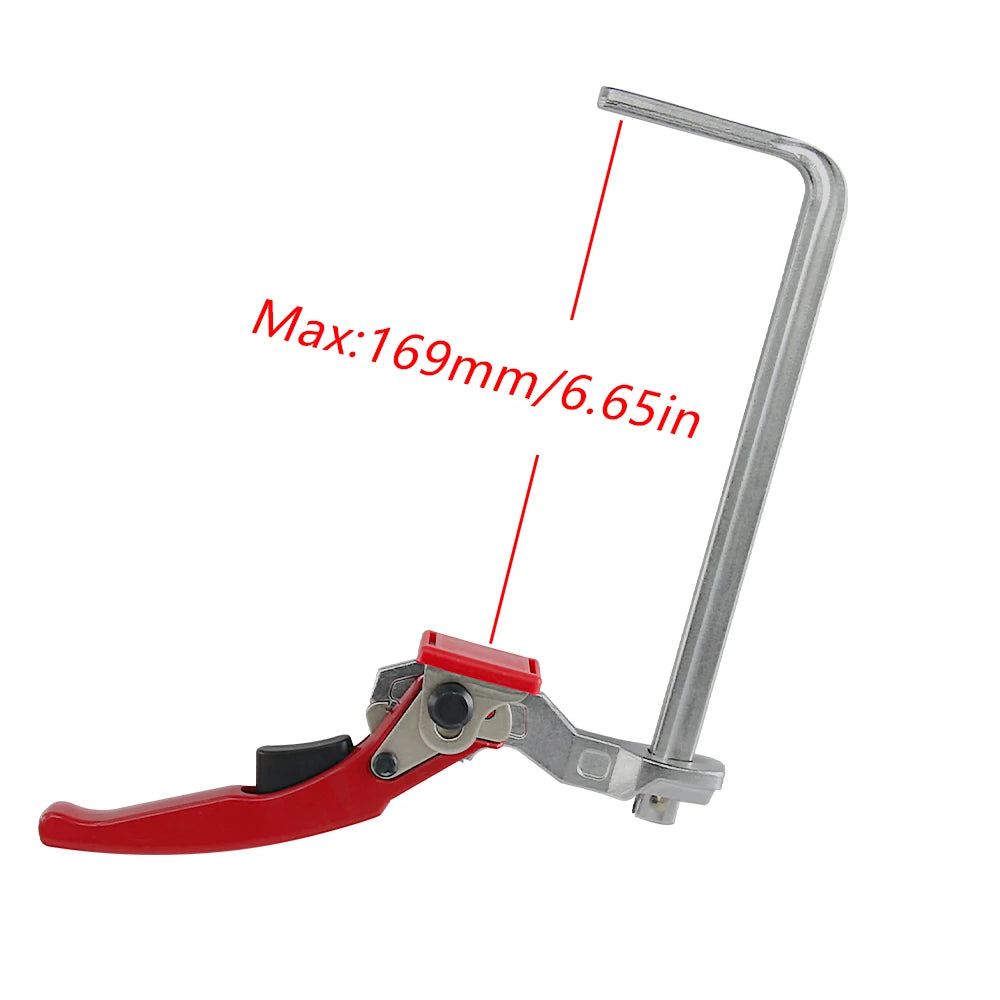 Allsome 2PCS 160x60mm Quick Guide Rail Clamp Carpenter F Clamp Quick Clamping For MFT and Guide Rail System Hand Tool