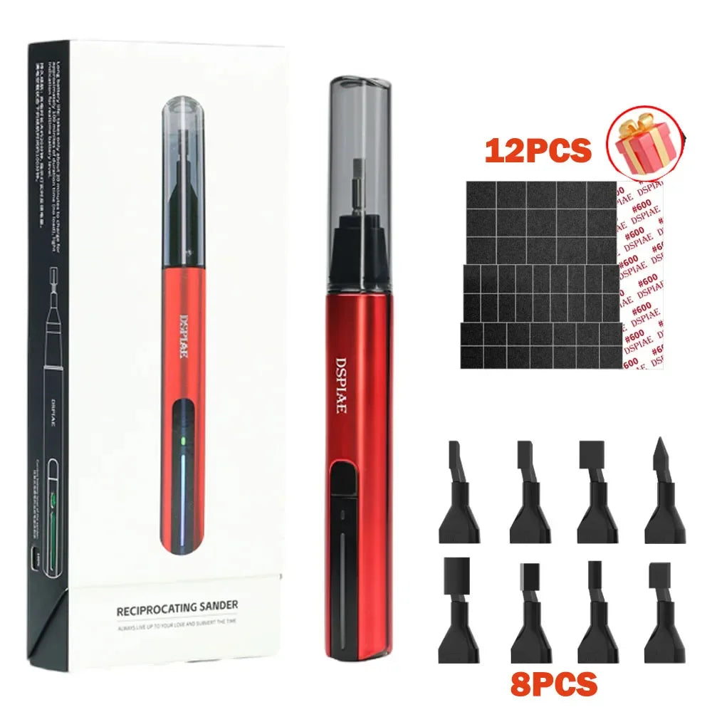 DSPIAE ES-A Reciprocating Sander Electric Grinding Pen DIY Plastic Model Sanding Paper for Military Model Sandpaper Craft Tools