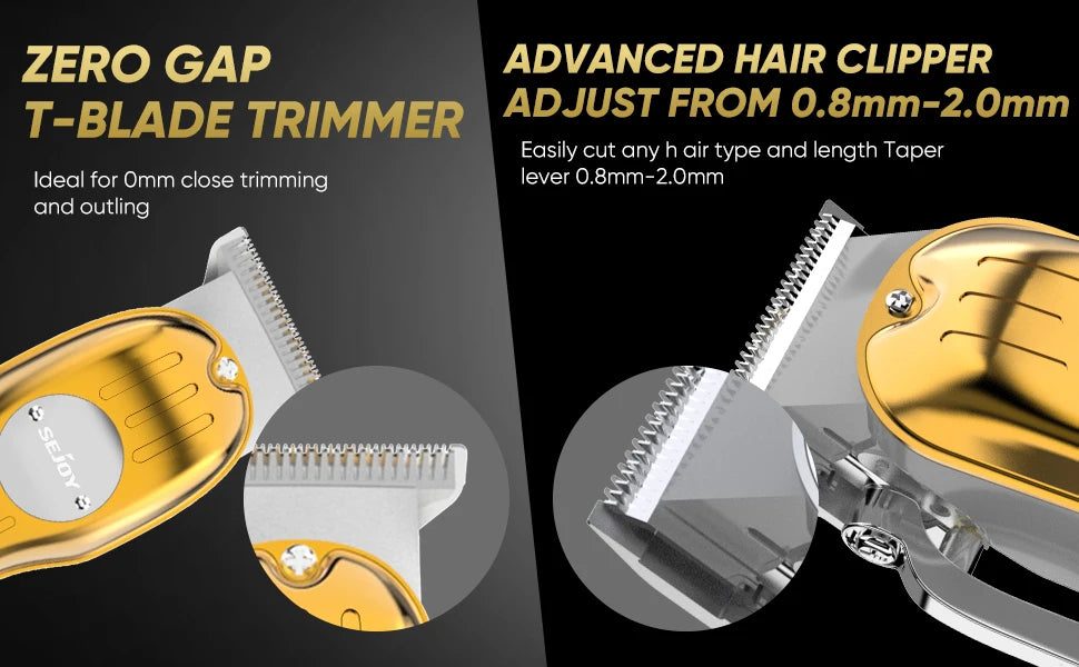 Sejoy Professional Electric Hair Clipper Trimmer Set For Men Rechargeable Cordless Haircut Machine for Barber LFQ-MASTERPRO