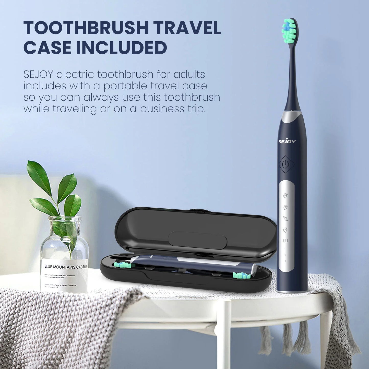 SEJOY Sonic Electric Toothbrush JS10 Oral Cleaning Personal Care Appliances 5 Modes Smart Rechargeable Automatic Toothbrush