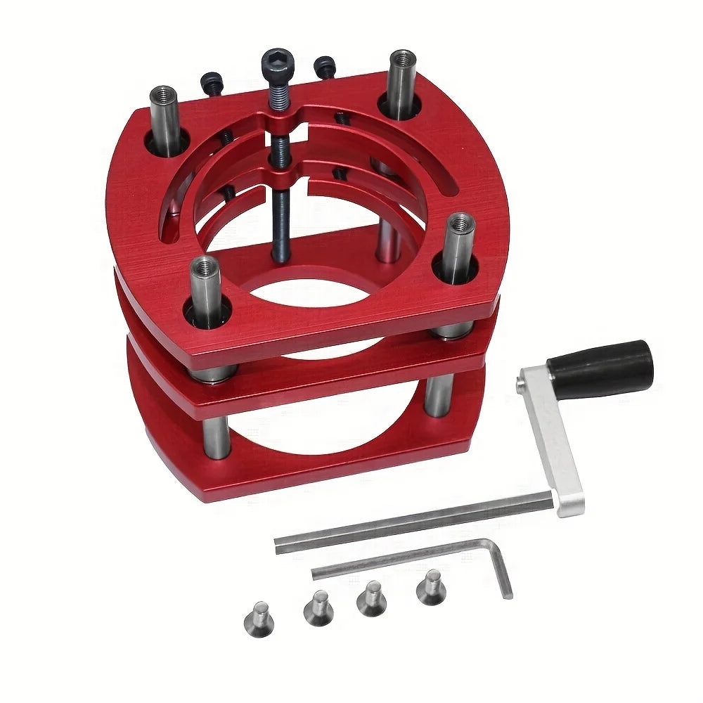 Woodworking Router Lift Kit - Aluminum Router Table Insert Plate W/ Miter Gauge Guide and Bracket for 65mm Diameter Motors