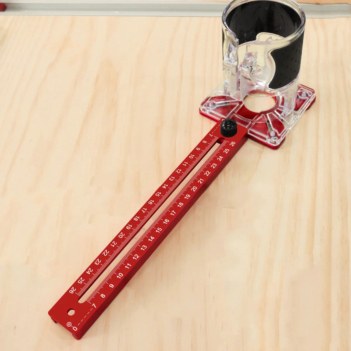 Extended 3 in 1 Router Milling Groove Bracket,9-61cm Radius Router Circle Cutting Jig,Aluminum Cabinet Hardware Jig for Woodwork