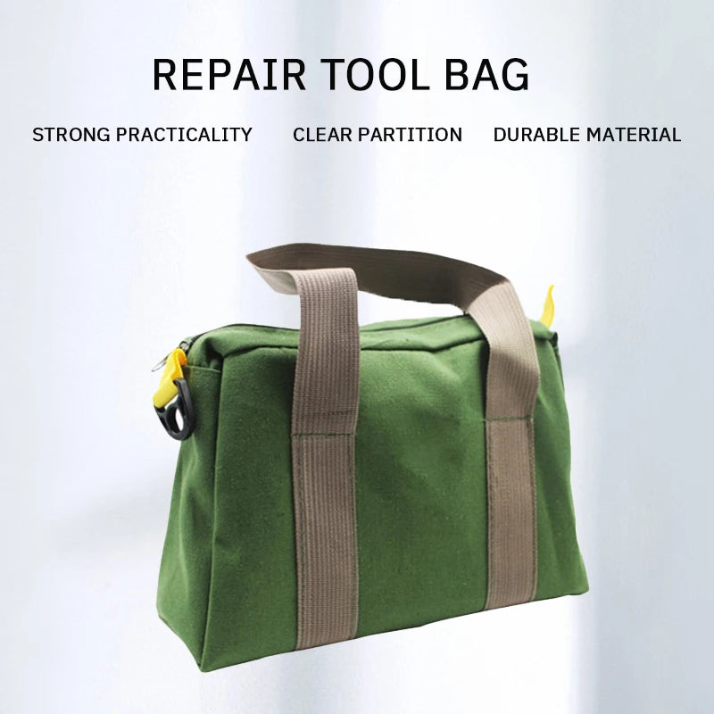 Maintenance Tool Bag Large Capacity Portable Strong Durable Water Proof Multifunctional Storage Portable Canvas Tool Bag 1PC